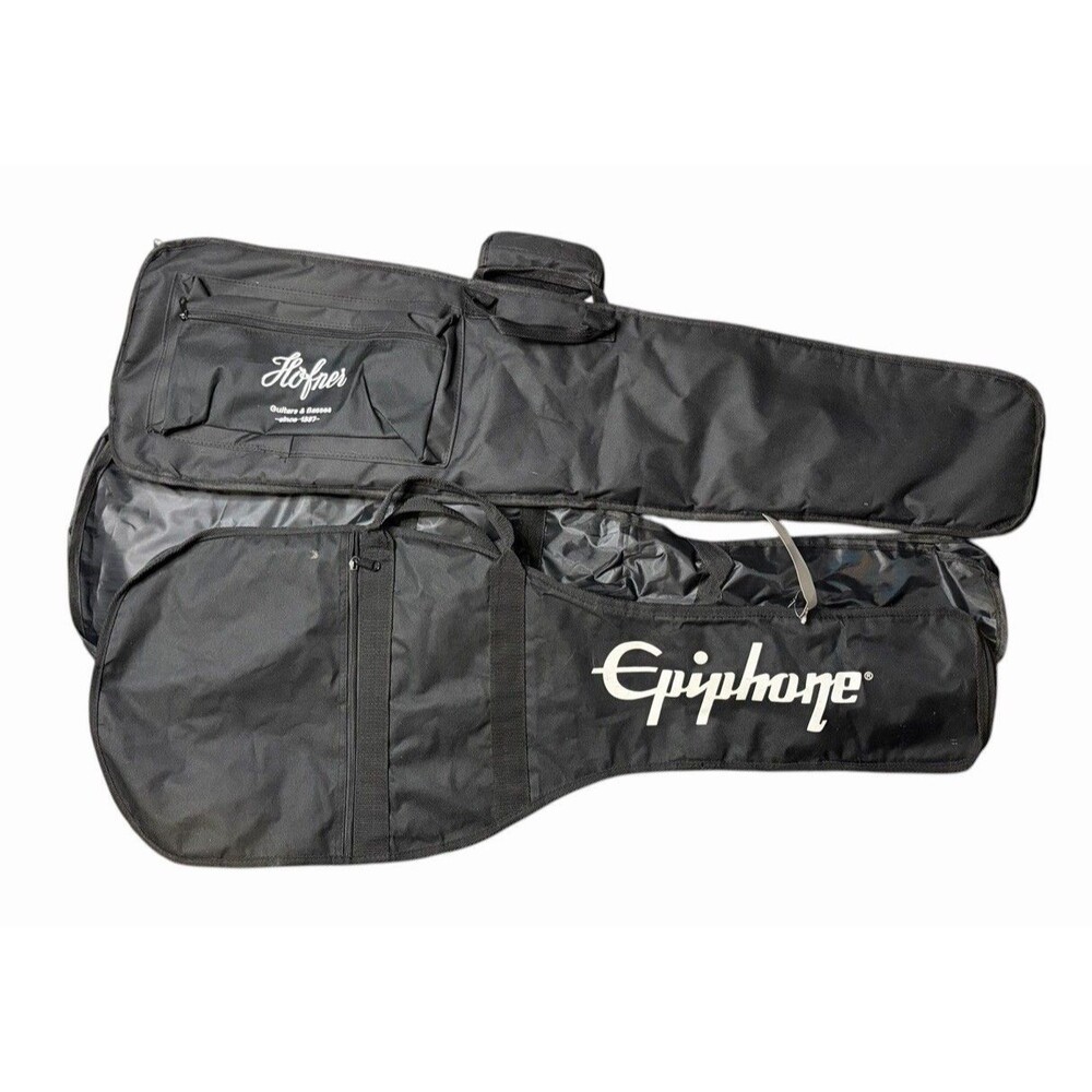 Lot of 3 Guitar Cases Soft Carrying Case Epiphone Hefner Guitar Center